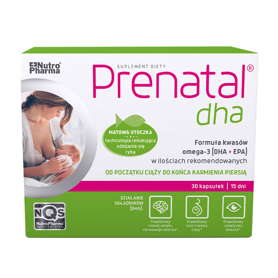 DHA prenatale, 30 capsule