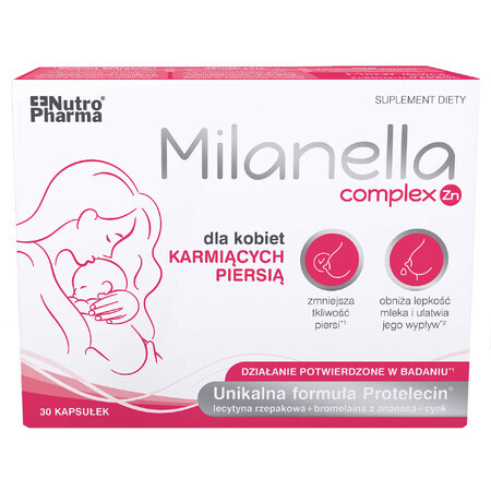 Milanella Complex Zn, 30 capsules