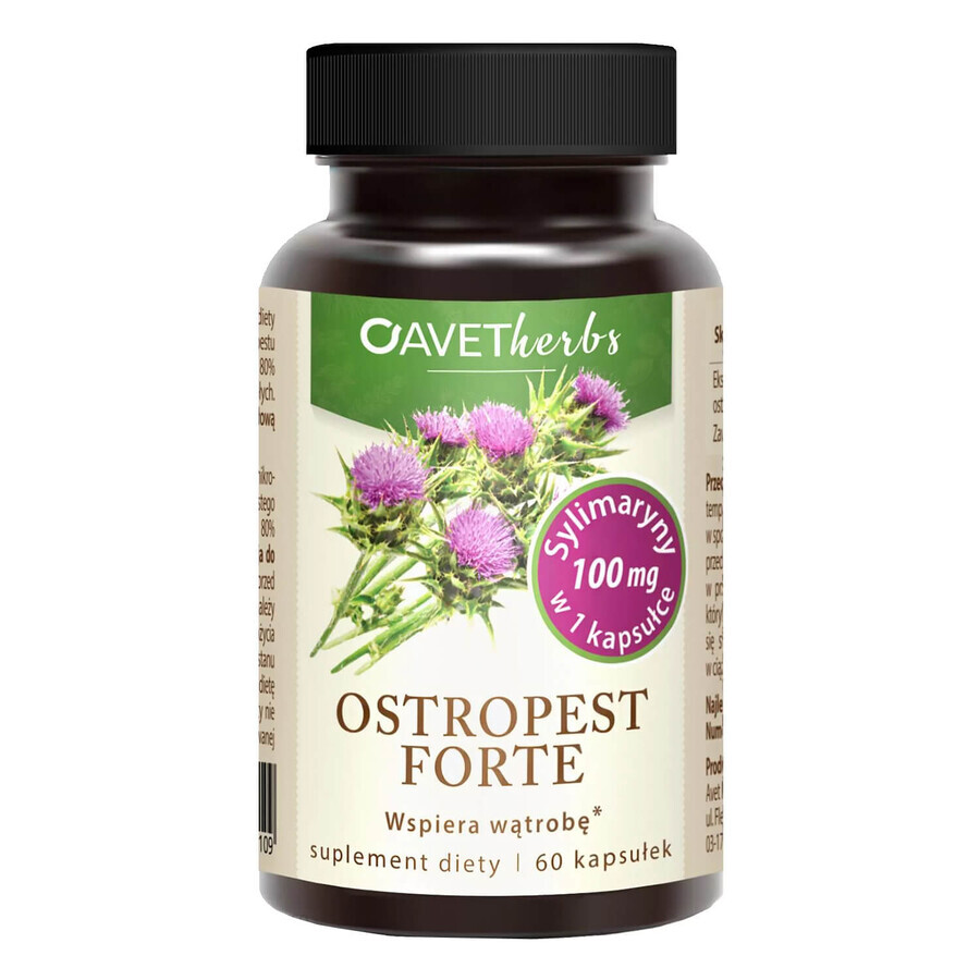 Avet Kruiden Mariadistel Forte, 60 capsules