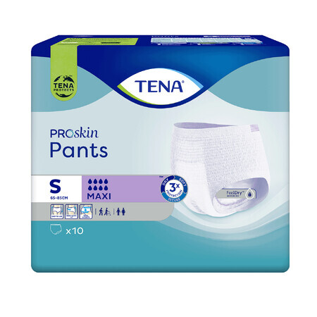 Tena Pants ProSkin, culotte absorbante, taille S, 65-85 cm, Maxi, 10 pièces