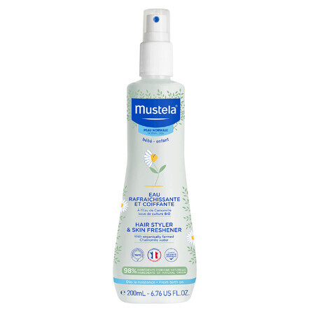 Mustela Bebe Enfant, verfrissende lichaams- en haarspray, vergemakkelijkt het kammen, 200 ml