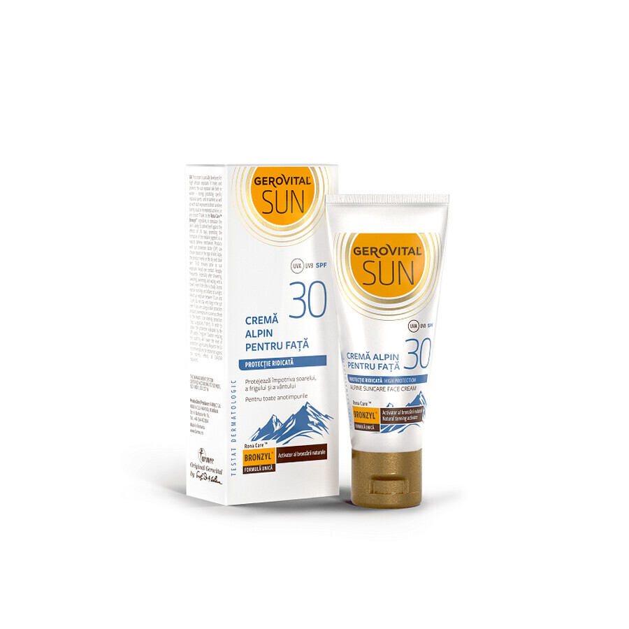 Gerovital Sun Alpine Gesichtscreme SPF30, 30ml, Farmec