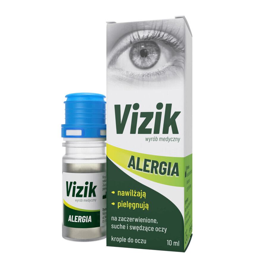 Vizik Allergie Rode, droge en jeukende ogen, oogdruppels, 10 ml