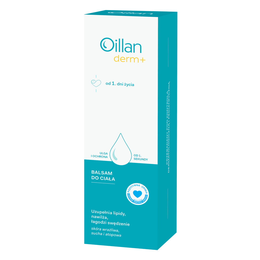 Oillan Derm+, lichaamsbalsem, vanaf 1 dag oud, 400 ml