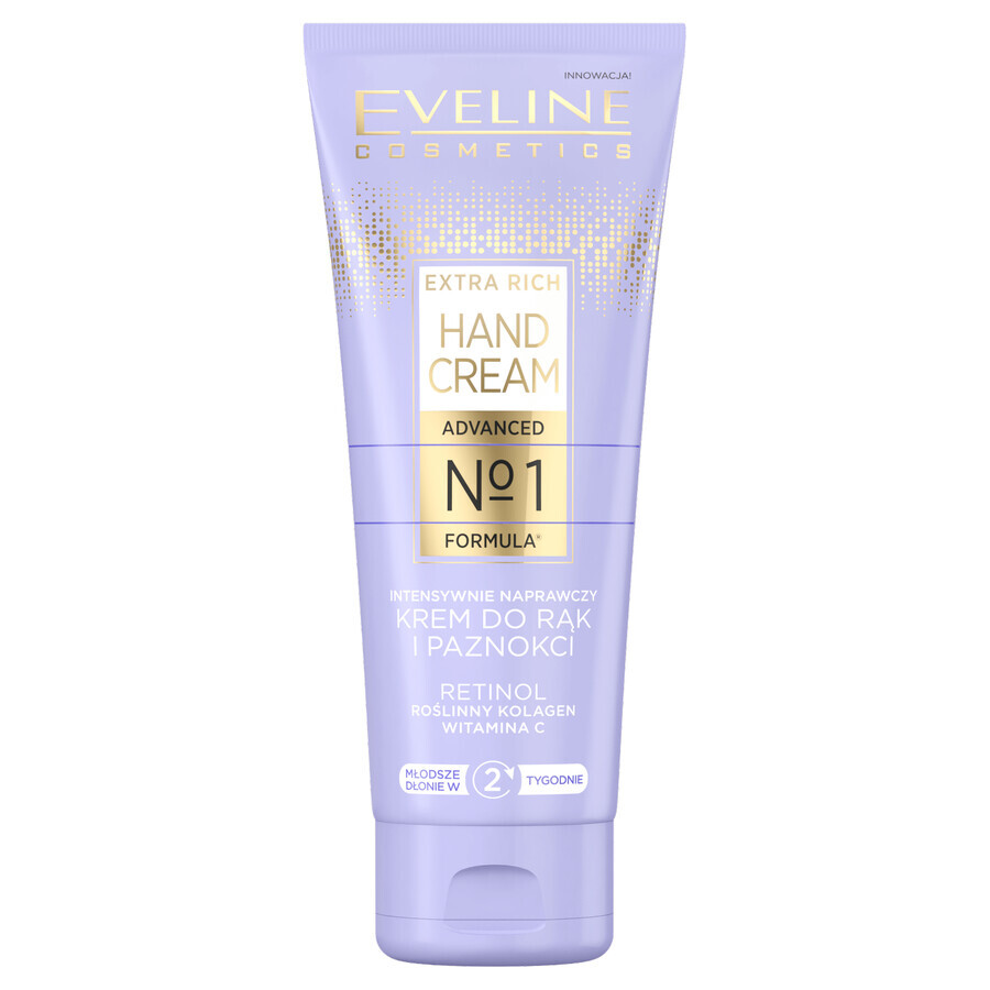 Eveline Cosmetics Extra Rich, intensief herstellende hand- en nagelcrème, 75 ml