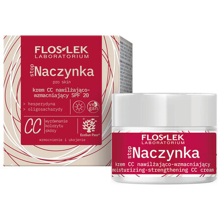 Flos-Lek Stopaczynka, Cremă hidratantă și fortifiantă CC, SPF 20, 50 ml