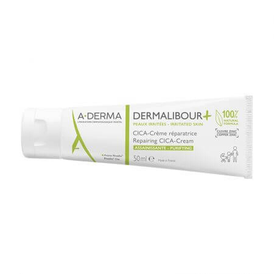 A-Derma Dermalibour Crème anti-irritation +Cica, 50 ml