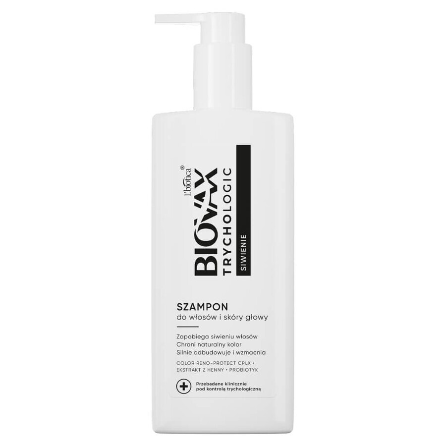 Biovax Trychologic Greying, shampoo voor haar en hoofdhuid, 200 ml