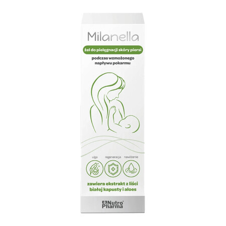 Milanella, gel de soin de la peau du sein, 75 ml