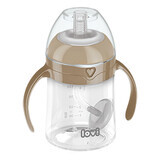 Lovi, first cup with straw with weights, brown, from 6 months, 150 ml