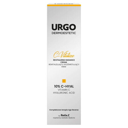 Urgo Dermoestetic C-Vitalize, Cremă de față revitalizantă și iluminatoare, 48 ml