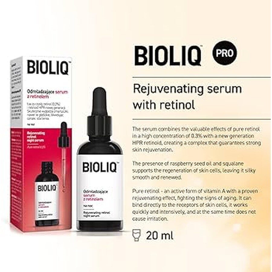 Bioliq Pro, verjongend serum met retinol, voor de nacht, 20 ml