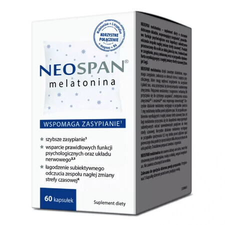 Neospan mélatonine, 60 gélules