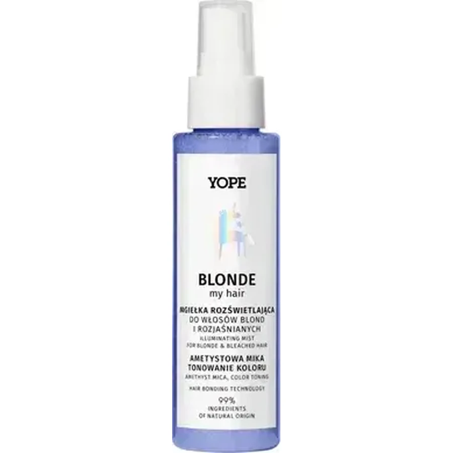 Yope Blonde My Hair, bruma capilar iluminadora, amatista, 100 ml