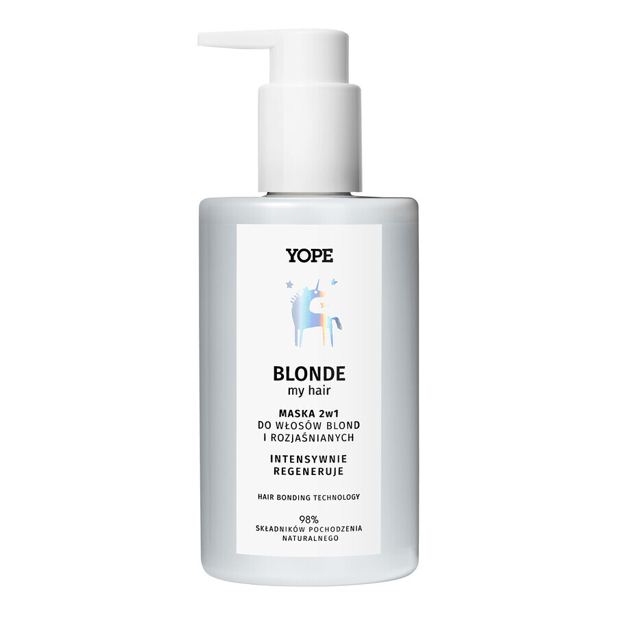 Yope Blonde My Hair, 2in1 masker voor blond en geblondeerd haar, 300 ml