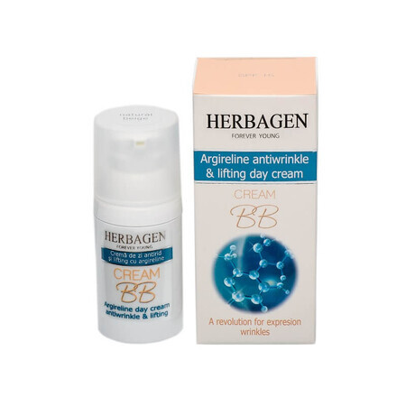 Crème de jour BB anti-rides et liftante à l'argireline, 30 g, Herbagen