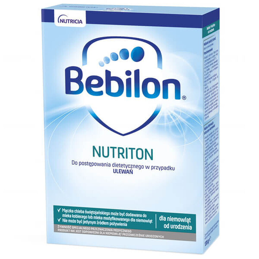 Bebilon Nutriton, préparation épaississante en cas de régurgitations, dès la naissance, 135 g EMBALLAGE CONTAMINÉ