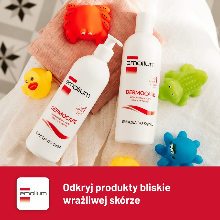 Emolium Dermocare, emulsie de baie din prima zi de viață, 400 ml AMBALAJ CONTAMINAT