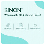 Kinon, vitamine K2-MK7 uit natto 75 μg, 30 tabletten KORTE SLUITING