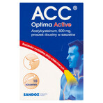 ACC Optima Active 600 mg, poeder voor oraal gebruik, 10 sachets KORT GEBRUIK