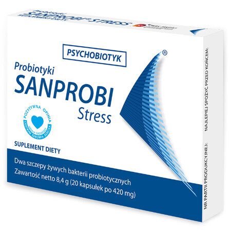 Sanprobi Stress Psychobiotic, 20 capsules VERWIJDERDE VERPAKKING