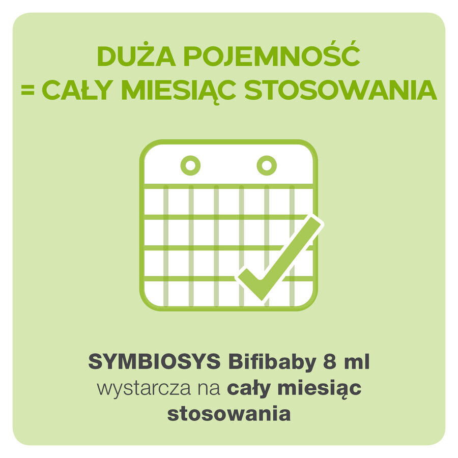 Symbiosys Bifibaby vanaf de geboorte, druppels, 8 ml VERONTREINIGDE VERPAKKING