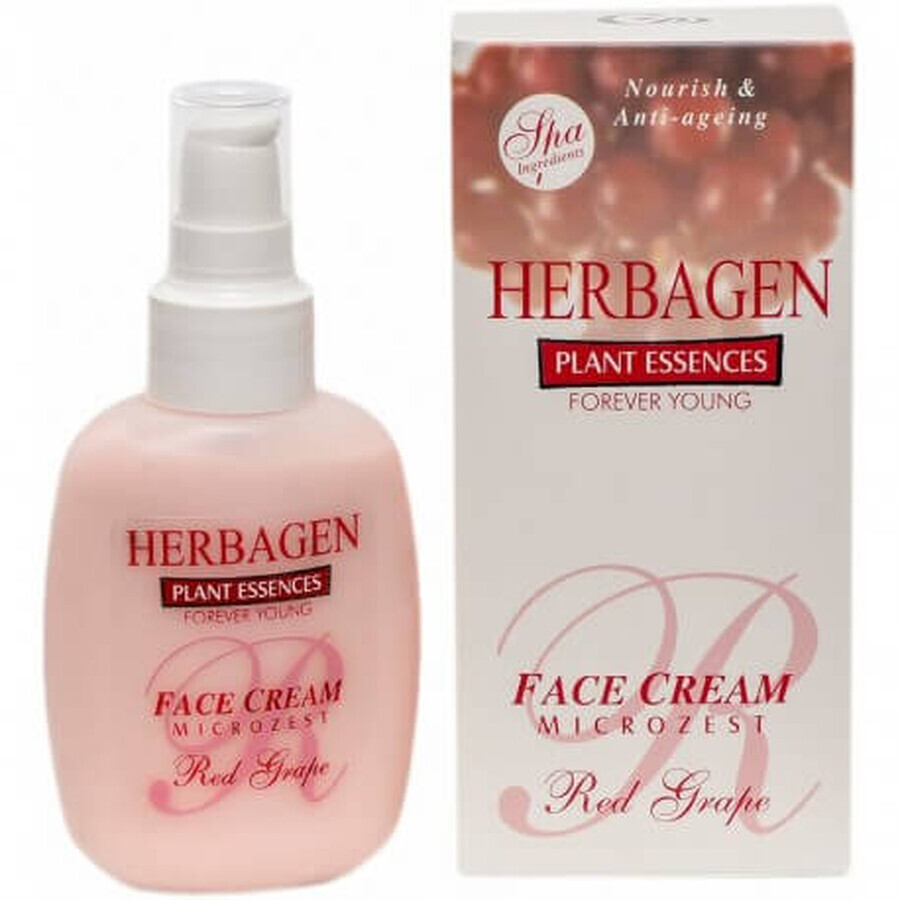 Crème visage micronisée au raisin rouge, 100 ml, Herbagen