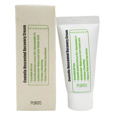 Crema de fata fara parfum pentru regenerare Centella Mini, 12 ml, Purito