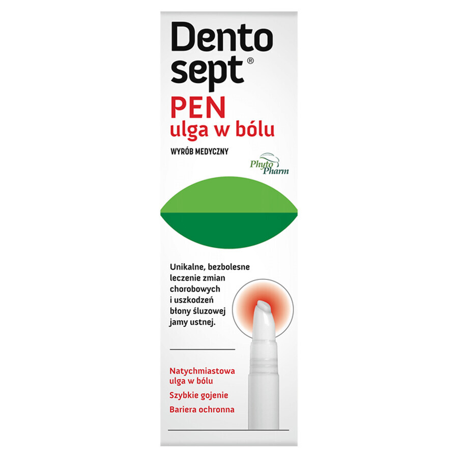 Dentosept pen, stick gel, neutrale smaak, 3,3 ml KORT VERDRAG