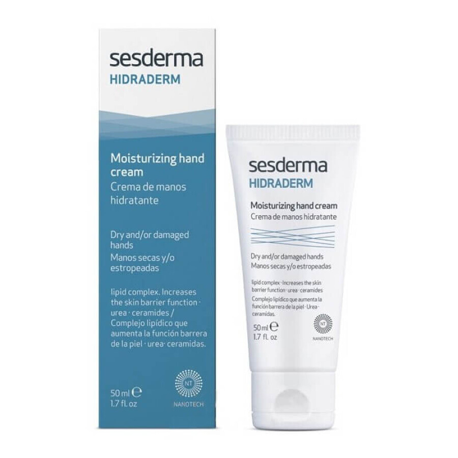 Crema mani idratante Hidraderm, 50 ml, Sesderma