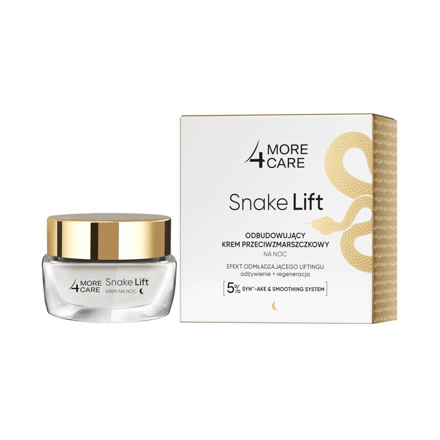 More 4 Care Snake Lift, herstellende anti-rimpel nachtcrème, 50 ml