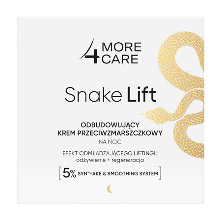 More 4 Care Snake Lift, herstellende anti-rimpel nachtcrème, 50 ml