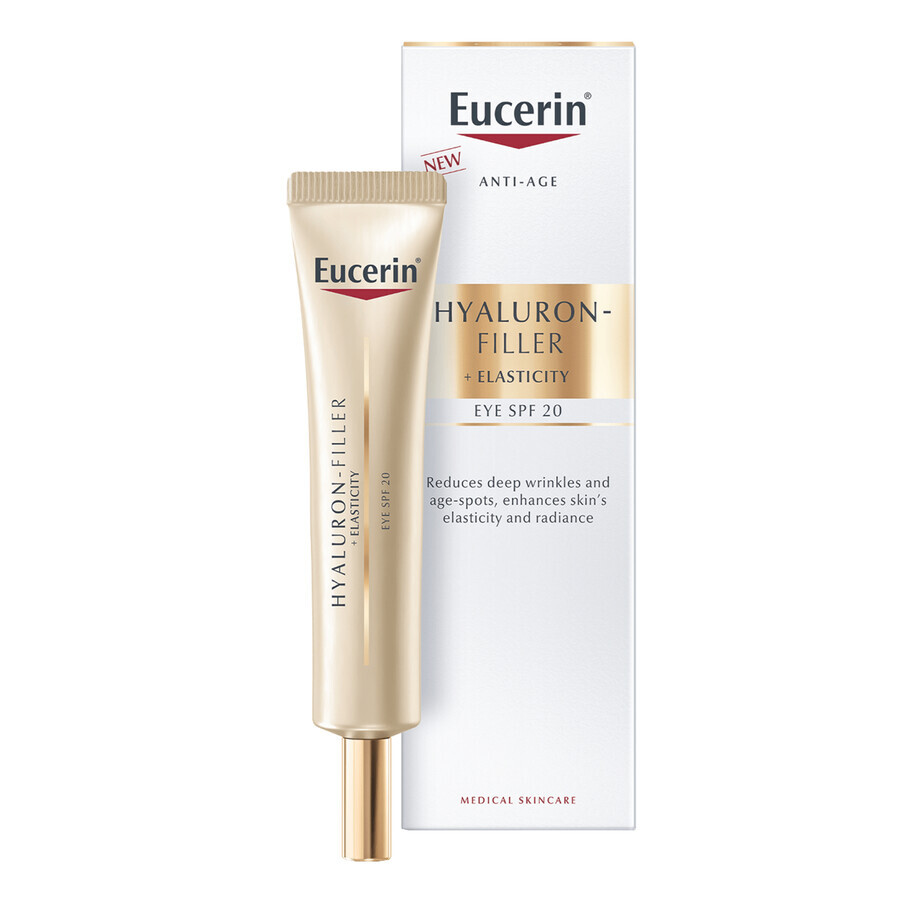 Eucerin Hyaluron Filler + Elasticity, verstevigende anti-rimpel oogcrème, SPF 20, 15 ml