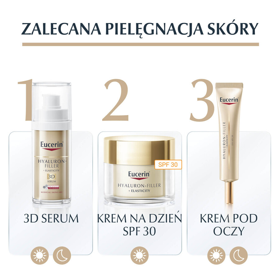 Eucerin Hyaluron Filler + Elasticity, verstevigende anti-rimpel oogcrème, SPF 20, 15 ml