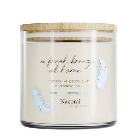 Nacomi Fragrances, bougie parfumée au soja, Une brise fraîche à la maison, 450 g