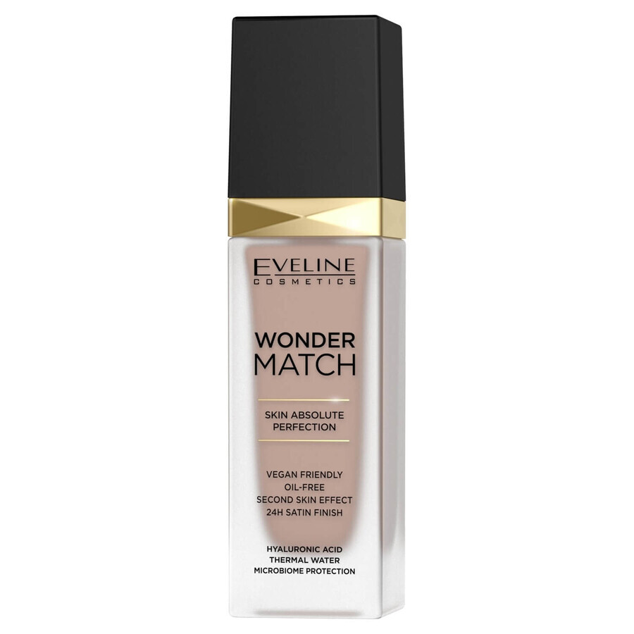 Eveline Cosmetics Wonder Match, luxe matchende foundation, Nr. 45 Honey, 30 ml