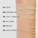 Eveline Cosmetics Wonder Match, vloeibare concealer, Nr. 20 Peach, 7 ml