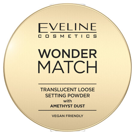 Eveline Cosmetics Wonder Match, pudră de fixare cu praf de ametist, 6 g