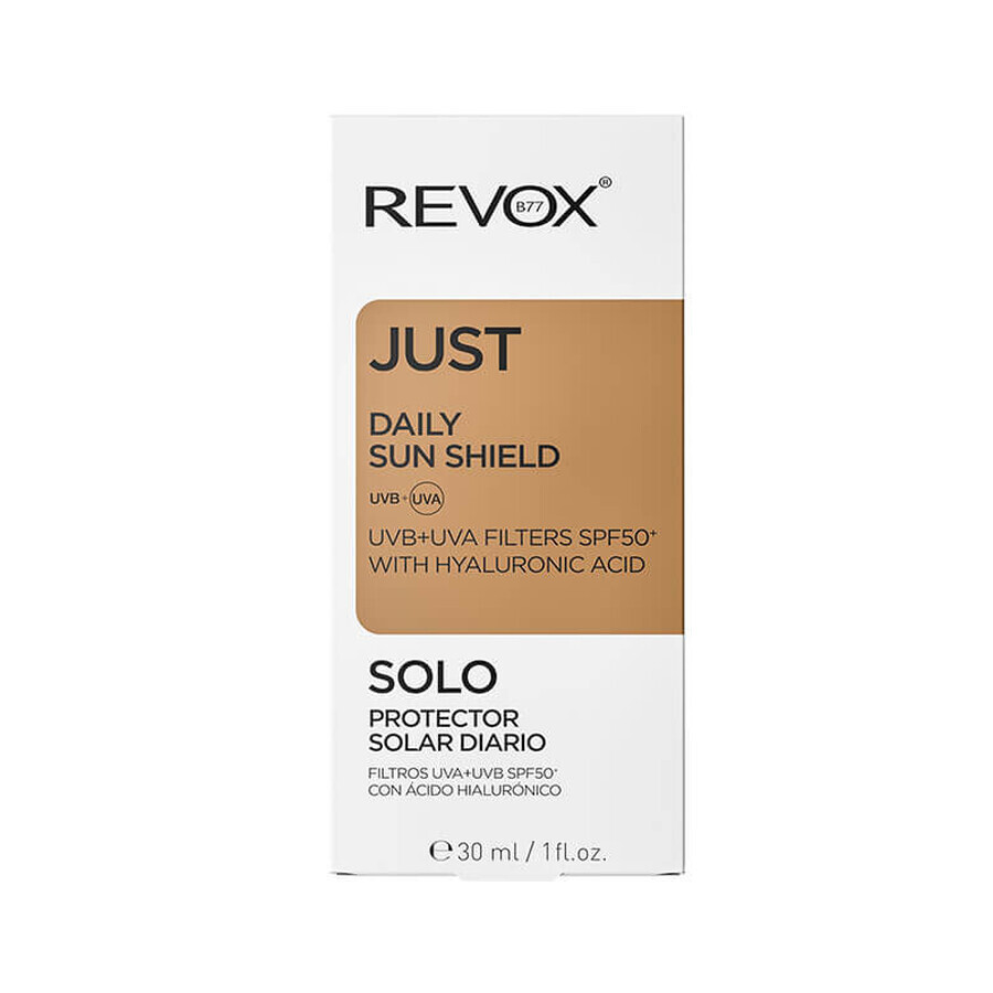 Crema da giorno per la protezione solare con acido ialuronico SPF 50, 30 ml, Revox