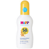 HiPP Babysanft, bálsamo de protección solar, spray, SPF 50+, 150 ml