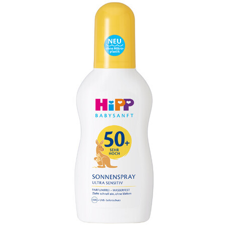 HiPP Babysanft, zonnebeschermingslotion, spray, SPF 50+, 150 ml