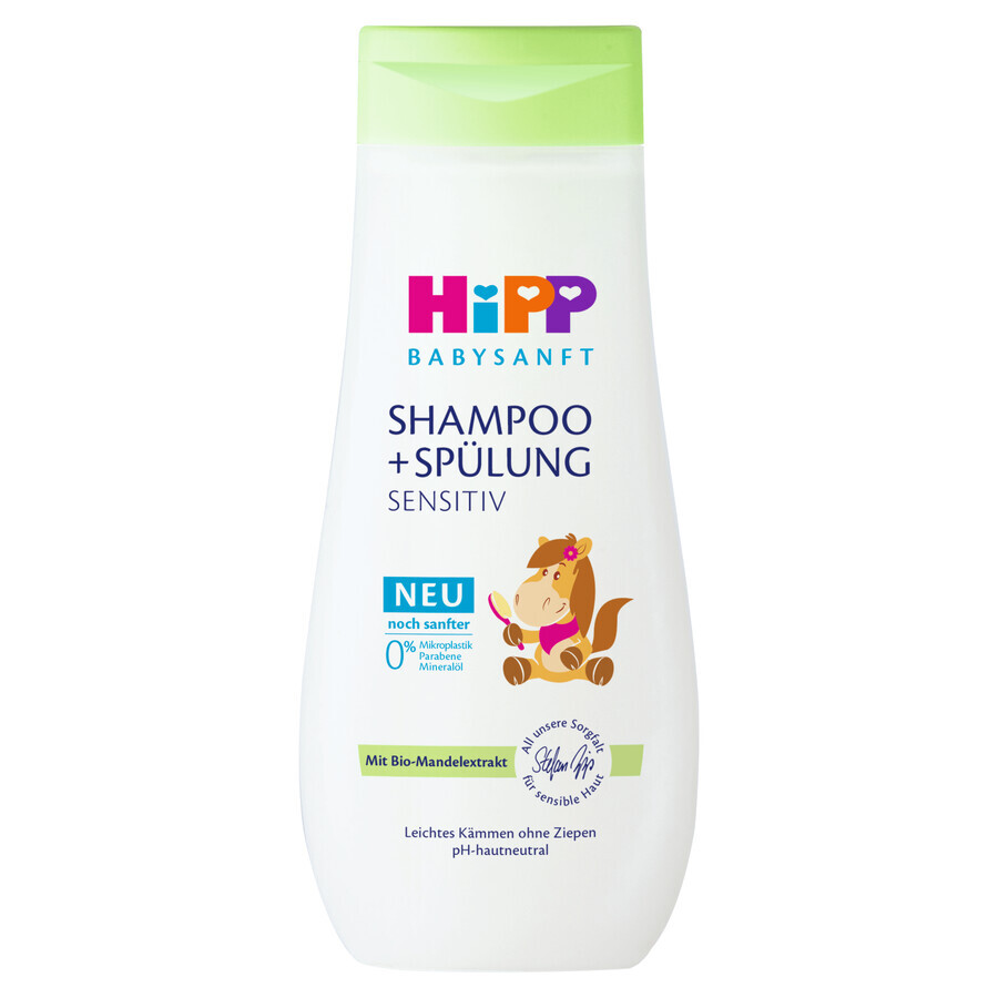 HiPP Babysanft, haarverzorgingsshampoo en conditioner, vanaf dag 1, 200 ml