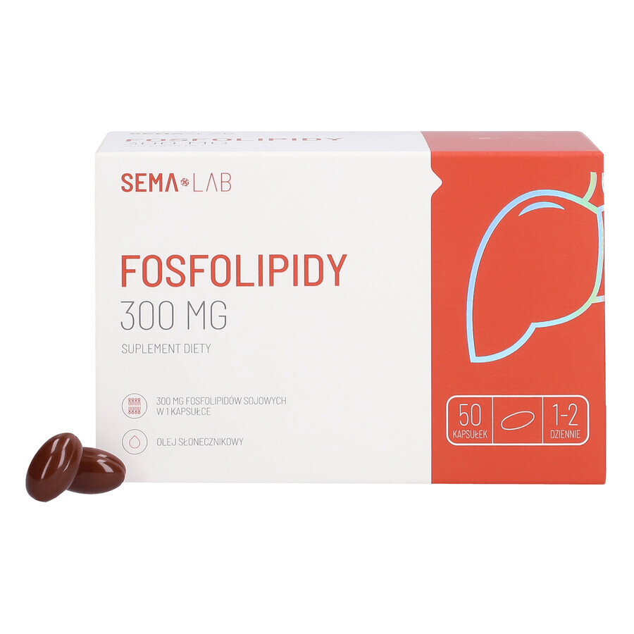 SEMA Lab Fosfolipide 300 mg, 50 capsule