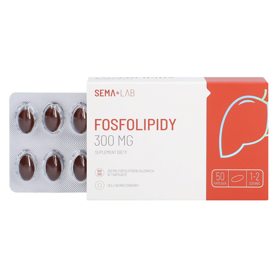 SEMA Lab Fosfolipide 300 mg, 50 capsule