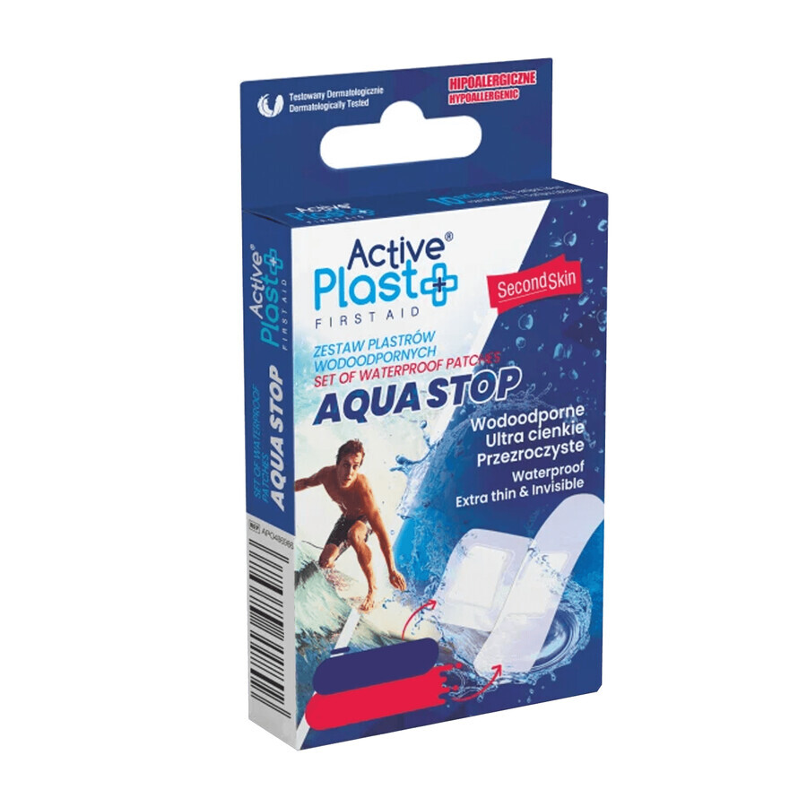 ActivePlast First Aid Aqua Stop, cerotti impermeabili, Mix, 10 pezzi