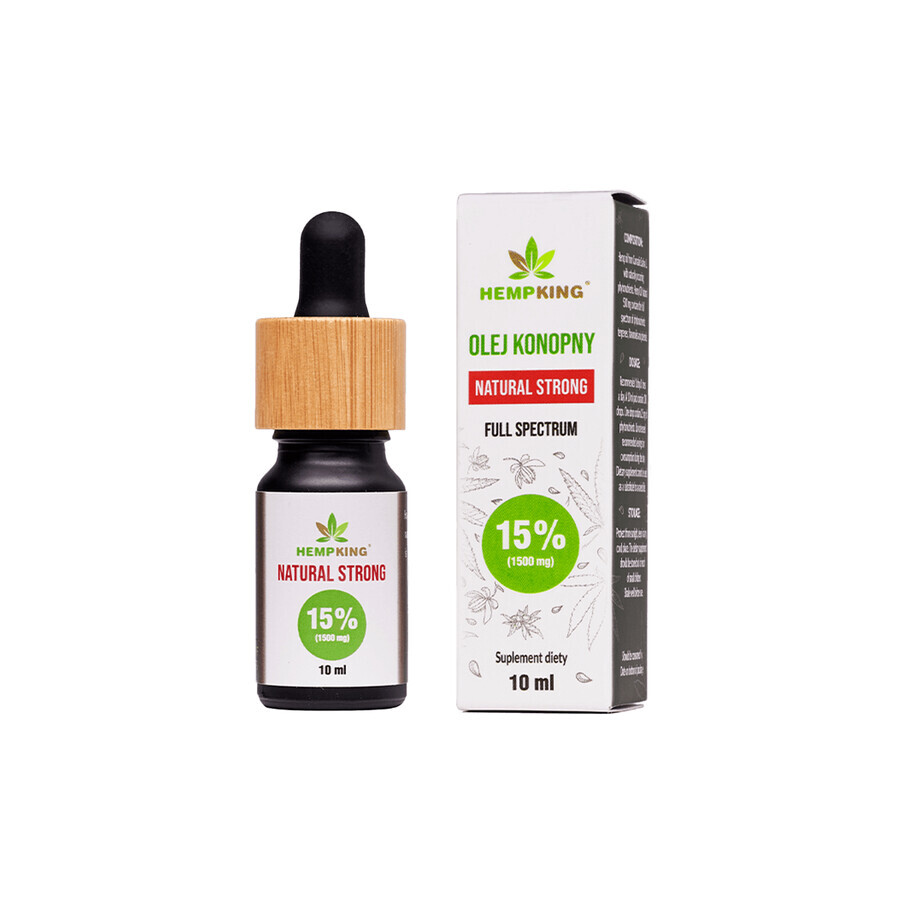 HempKing Natuurlijke Sterke Hennepolie 15%, 10 ml