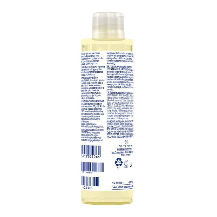 Dexeryl, body wash oil, 200 ml