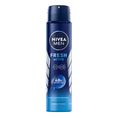 Nivea Men Fresh Active, spray antiperspirant pentru bărbați, 250 ml