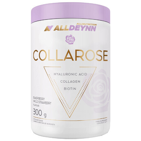 Allnutrition Alldeynn CollaRose, raspberry and strawberry flavor, 300 g