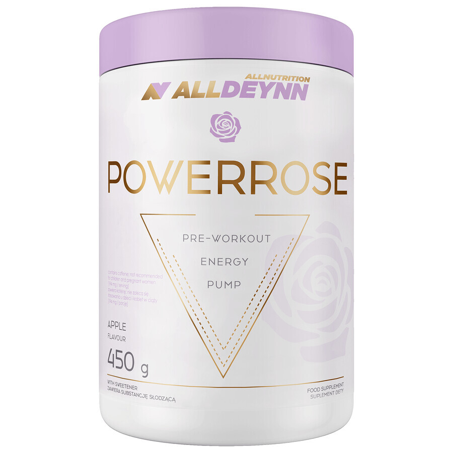 Allnutrition Alldeynn PowerRose, aromă de mere, 450 g